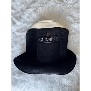 Guinness Party Black White Festive Top Hat St. Patrick's Day Halloween Bar 9 in.